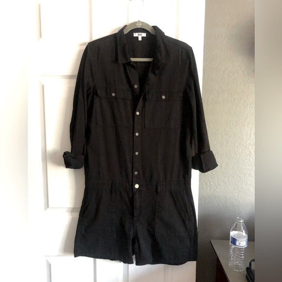 Paige Evia Playsuit Desert Black Romper​ - Picture 1 of 5